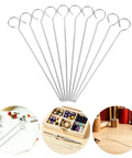 Stainless Steel Wick Needle Set For Candle Making, 8 Inch Punch Tool With Easy Threading, Pro-Grade Wick Positioning Pin For Candle Molds, Wax, And DIY Home Craft Projects, set of 20