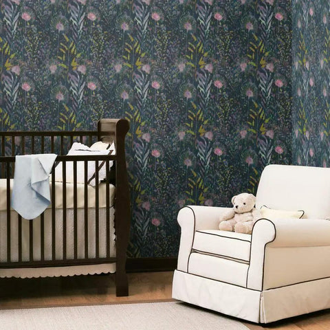 Purple Dandelion Peel And Stick Wallpaper Roll Removable No Residue 20.5 Inch Wide By 16.5 Feet Long Easy Renters Friendly Backyard Garden Wall Decor Ideas