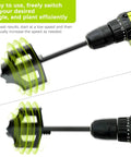 4-in-1 Soil Cultivator and Drill Tiller Attachment for Planter Boxes and Raised Beds used with 3/8 Inch Hex Drive Drill