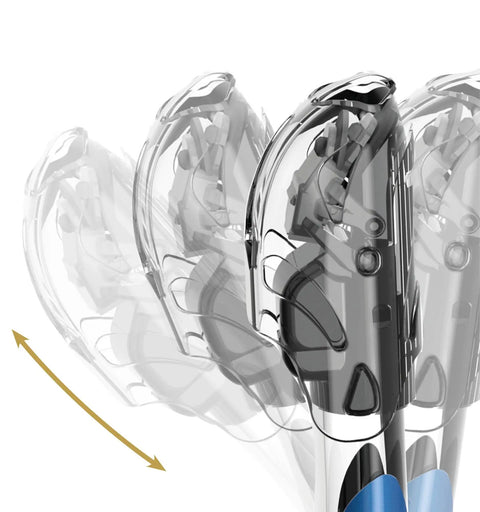Itaca Ultra Dry Snorkel With Patented Dry Guard showing multi-angle view of dry guard mechanism