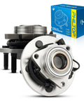 Front Wheel Bearing Hub Assembly For Ram 1500 2009 2011 5 Lug With ABS Two Piece displayed with packaging