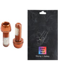 PVD Coated Steel Bicycle Crank Bolts M6x18mm With Gasket For Road Bike Colorful Crankset Arm Fixing Screws Durable Bottom Bracket Hardware Orange Heavy Duty Construction For Long Lasting Performance, orange M6x18mm bolts on package