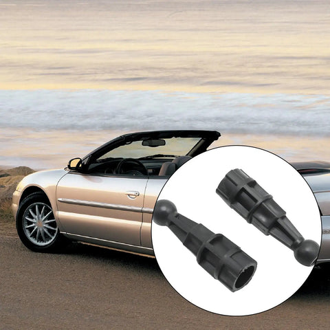 4 Piece Engine Cover Ball Stud Replacement Kit for Chrysler Sebring 200 300 Town and Country Dodge Avenger Charger Caliber Grand Caravan Jeep Compass Patriot 4891847AA 04891847AA, black plastic ball studs shown with convertible car