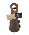 Archery Bracer With Thumb Slot And Adjustable Buckle Straps, Full Grain Leather Forearm Protector For Knights, Wrist Guard