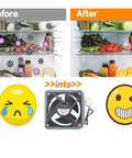 Upgraded OEM Refrigerator Evaporator Fan Motor For Compatible Models RF28HMEDBSR AA RF28HFEDTSR AA RF26HFENDSL AA, before-after cooling effect