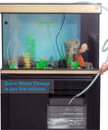 660 GPH Quick Water Change Submersible Aquarium Pump for Fountain Water Transfer and Pond Drain in use with aquarium