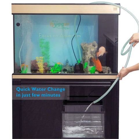 660 GPH Quick Water Change Submersible Aquarium Pump for Fountain Water Transfer and Pond Drain in use with aquarium