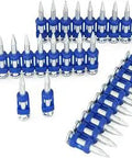 12 Gauge 7 Eighths Inch 0.109 Inch Smooth Shank Plastic Collated Drive Pins Galvanized For Gas Powered Concrete And Steel Nailers 1000