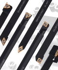 Indexable Lathe Turning Tool Kit With 3 By 8 Inch Shank 10mm, Pro Grade 7 Tool Holders And 14 Carbide Inserts for precise cuts.