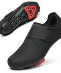 Black Unisex Dope Indoor Cycling Shoes with Delta Cleats Included, Compatible with Peloton and Delta Pedals, Single Hook Strap, Size 8