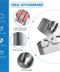 11-piece finger guard set for cutting; stainless steel knife protectors, thumb guards, and finger cots