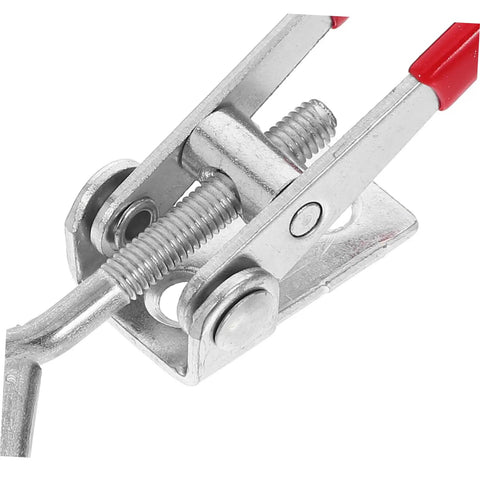 Heavy Duty Adjustable Galvanized Iron Toggle Latches With Big Grip Holding Power For Cabinets Toolboxes Doors No Brainer Install Buckle Joint Design Durable Latch Clip For Secure Closures And Quick Access, galvanized iron latch close-up