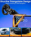 MagSafe Magnetic Car Phone Mount For Tesla Model Y And Model 3 Dash Holder, triangle design, speed monitoring.