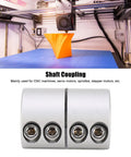 3D printer with rigid shaft coupling, 6mm to 16mm range, PA66 rubber damping, stainless steel housing, steppers, durable shaft coupler