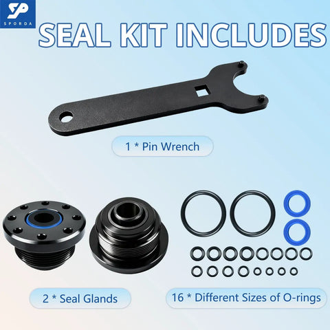 Hydraulic Steering Seal Kit For SeaStar HC Series With HS5157 Pin Wrench Fits HC5340 To HC6755 SeaStar Hydraulic Cylinder Repair Kit No Fuss Install Premium Seals For Smooth Steering