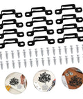 Dead Simple 30 Piece Heavy Duty Metal Furniture Joint Snap Connectors For Sofa Cabinet Assembly with screws and fasteners.