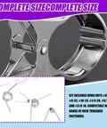 Swpeet stainless steel torsion springs assortment kit, 45 pieces in 15 sizes, for home repair and woodworking