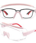 Over Glasses Anti Fog Safety Goggles For Men And Women With Adjustable Frame Pink Protective Eyewear Fits Over Prescription Glasses