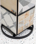 Heavy Duty Floor Tile Display Stand Made From Solid Steel For Ceramic And Marble Samples Pro Shop Rack showing sample boards and base