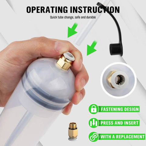 Swanlake 200cc fluid extractor hand pump with brass connector for automotive fluids