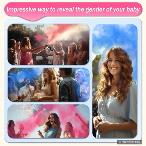 Ultimate Gender Reveal Fire Extinguisher Color Blaster Kit Featuring Safe Pink And Blue Powder Shoots Up To Ten Feet For An Hype Party Announcement That Sets The Vibe For Your Big Day