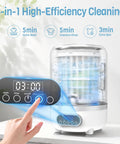 Ultra Compact Cordless Washing Machine, Portable Mini Laundry Spinner For Underwear And Socks, displaying 3-in-1 cleaning modes.