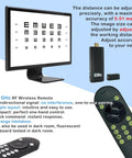 Digital Visual Acuity Eye Chart For TV And Monitor, 4K Vision Tester With Auto Randomize And Mirror Modes, remote, plug and play kit