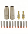 MIG Welding Nozzle Tips.030 Inch 0.8mm With Non Stick Ceramic Coating Pro Grade Replacement Kit for 15AK MIG Welder