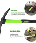15 Inch Garden Hoe With Non Slip Ergonomic Handle built to last durable carbon steel tool for flower beds weeding and yard work