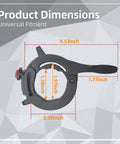 Product dimensions of Heavy Duty Motorcycle Cruise Control Throttle Lock With Serrated Heart Push Button.
