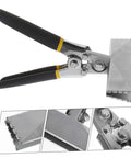 DIY Sheet Metal Seamer Kit with manual double handle seamer and duckbill pliers for metal bending, standing seam roofing tools.