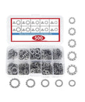 Heavy Duty Lock Washers Kit With External And Internal Serrated Teeth For Vibration Resistance M3 M4 M5 M6 M8 And M6 To M15 1000 Pcs