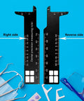 Pro Grade Dentist Precision Ruler For Endodontics, Black Stainless Steel Scale Tool, Compact Handheld Metric Ruler For Accurate Dental Measurements And Assessments, shown front and back