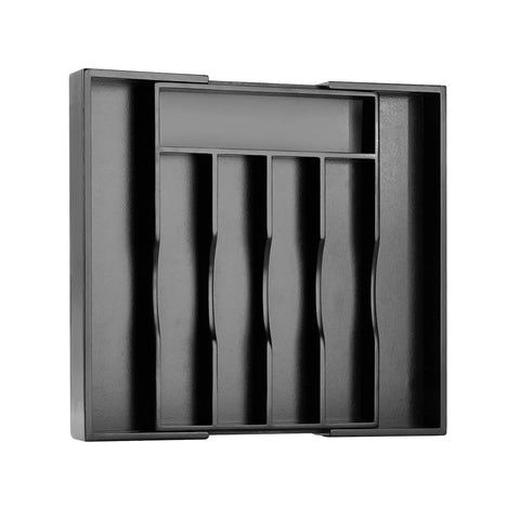Expandable Bamboo Silverware Organizer For Kitchen Drawers Adjustable Five To Seven Compartment Cutlery Tray Utensil Holder