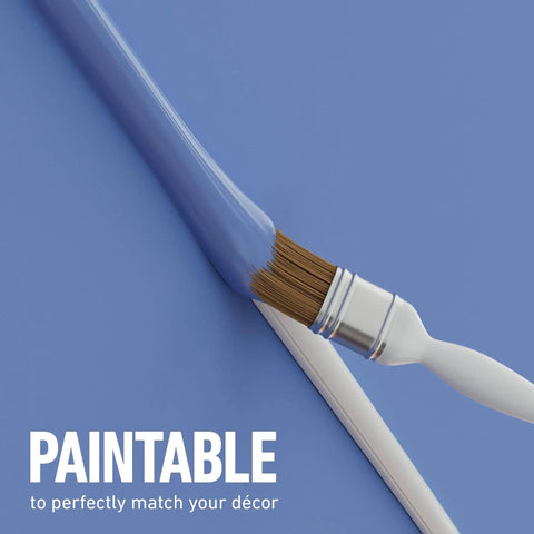 Slick Paintable Cable Cover Kit With Peel And Stick Backing To Easily Hide Cluttered Wall Cords Tv Mount Wires Half Round Wire Raceway Channel In Crisp White Finish being painted to match decor.