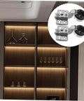 Two Pack Soft Close Cabinet Hinges With Hydraulic Damping For Frameless Cabinets Self Closing Mechanism by IMIKEYA close-up