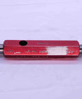 1/4 Inch 18 ANPT Pipe Thread Plug Gauge Set L1 And L3 For NPT Thread Calibration, red gauge with blue ends displayed horizontally
