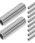 YoYo Axle Screw Kit 10pc Metric Socket Head Cap Grub Screws, headless with concave end, in silver, for yoyo repair