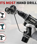 Heavy Duty Metal Nibbler Drill Attachment Double Head Design For Steel Iron Aluminum Copper Fast Precise Cutting Tool on hand drill