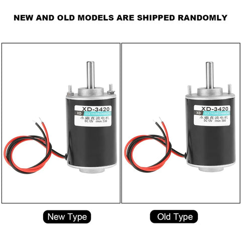 Hella Quiet High Speed DC Electric Motor XD Series, showing new and old model types, suitable for precision bench cutting.