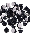 DIY Craft Pin Back Set 50 Pair Rubber Butterfly Clutch Pin Backs Tie Tacks Blank Pins Holders For Craft Making And Jewelry Projects With Easy Grip Design