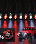 8 LED RC Light Kit With 4 White And 4 Red Lights For Traxxas Slash Rustler Tamiya Arrma Redcat And Other RC Cars Trucks Crawlers