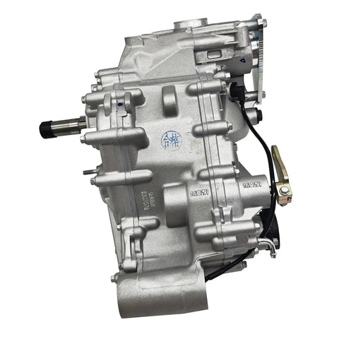 Heavy Duty Transmission Assembly Gearbox For Aodes Odes Pathcross 1000 Atv shown from right side with precision metal casing.