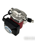 Premium 115V Hot Water Pressure Booster Pump ThreeSpeed Stainless Steel Circulator with timer, red and silver design.
