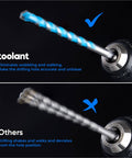 3/8 Inch Masonry Drill Bit Set With Shockproof Hex Shank For Hammer Drills compared to regular drill bit.