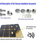 All In One License Plate Frame Cover Kit With Clear Flat Plate Cover And Stainless Steel Tag Holder Unbreakable Shield