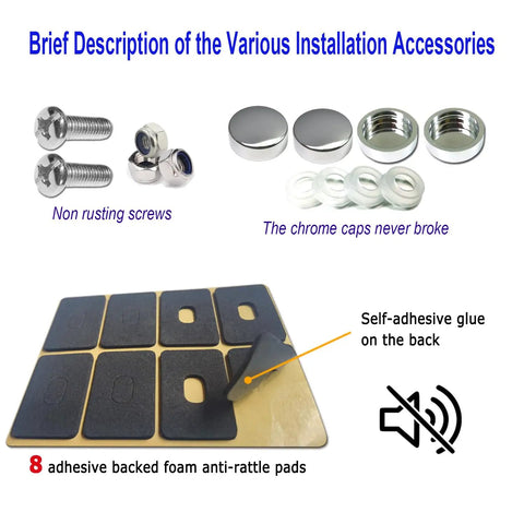All In One License Plate Frame Cover Kit With Clear Flat Plate Cover And Stainless Steel Tag Holder Unbreakable Shield
