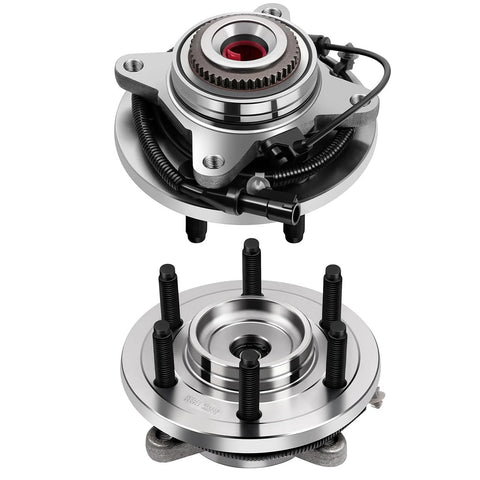 Front Wheel Hub And Bearing Assembly 515119 For Ford F150 2009 2010 And Lincoln Navigator 2003 2006 Six Lug With ABS OE Quality Direct Fit Two Piece Replacement
