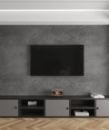 DIY Friendly Dope Look Concrete Peel And Stick Wallpaper With 3D Texture Vinyl Matte Finish in modern living room design