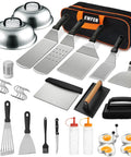 35 Piece Griddle Gear Kit For Flat Top Grills Including Long Griddle Spatula And Slotted Spatula, Large Burger Turner, Grill Tools